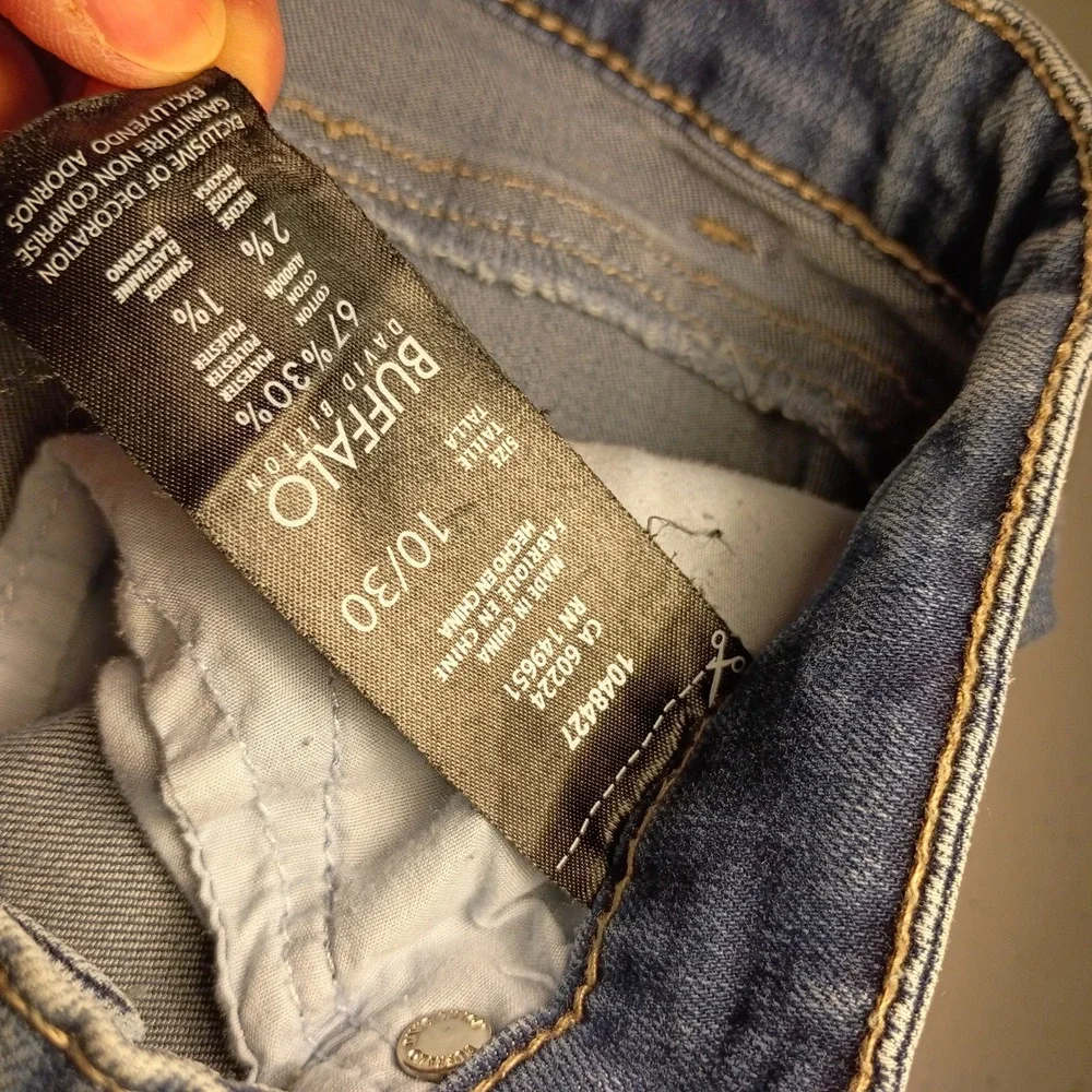 Buffalo David Bitton Womens Skinny Jeans Medium Wash Blue Denim Size 10/30